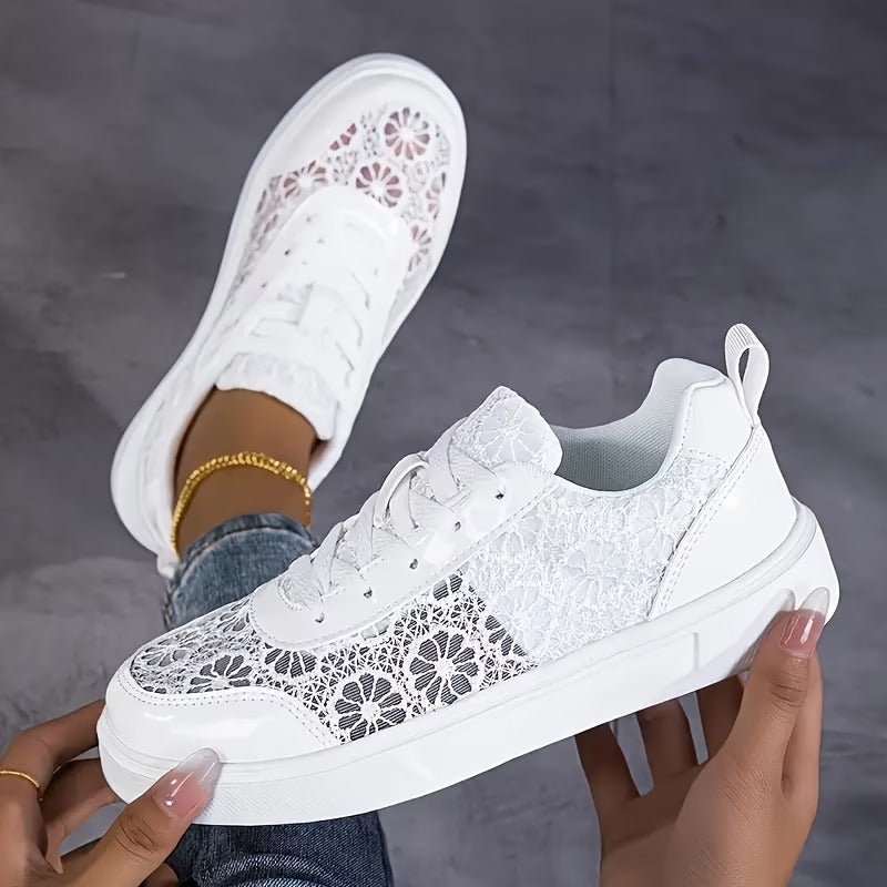 Camille | Elegante kant sneakers