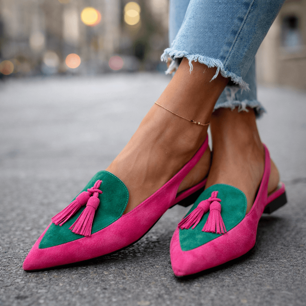 Élodie | Elegante Slingback Loafers met Kwasten