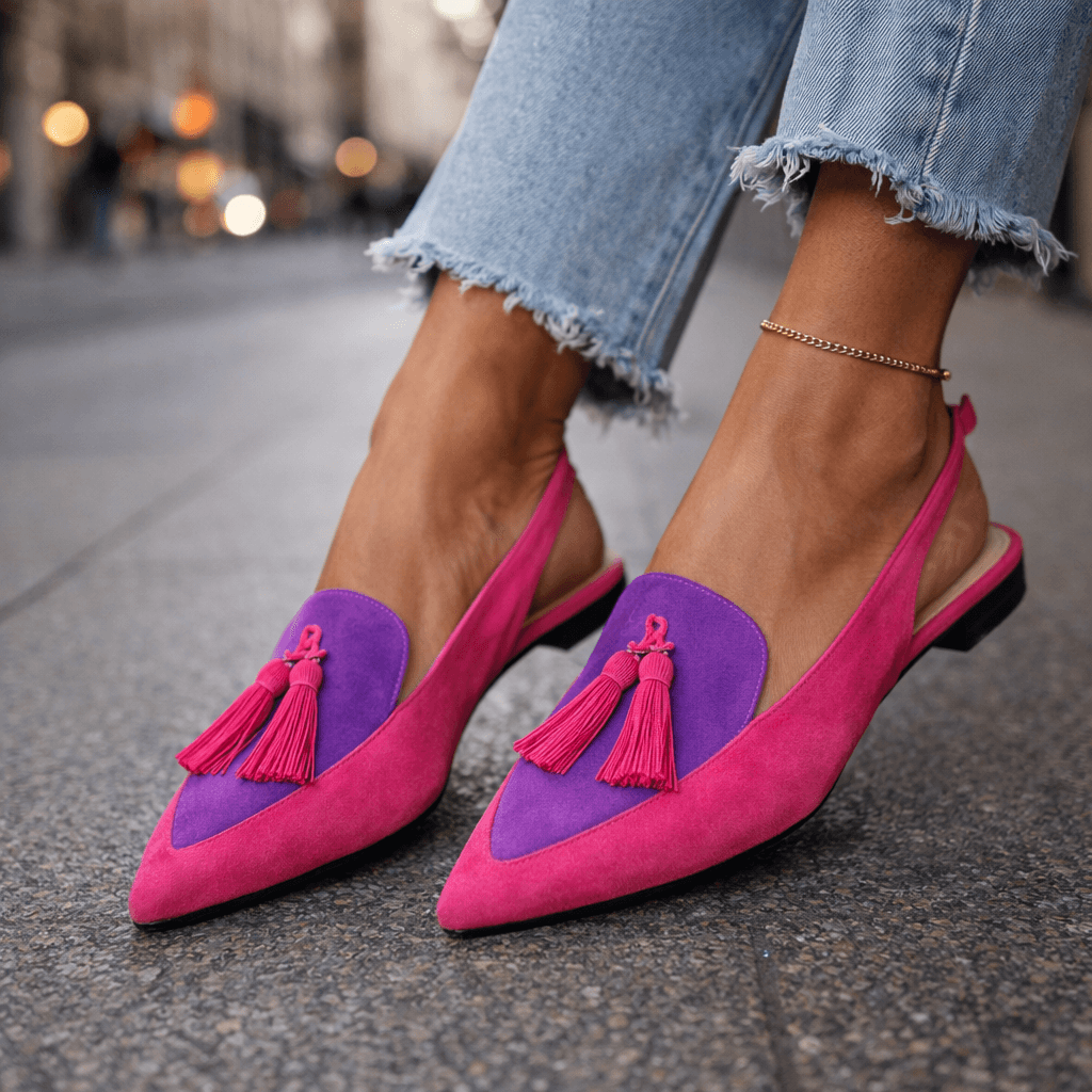 Élodie | Elegante Slingback Loafers met Kwasten