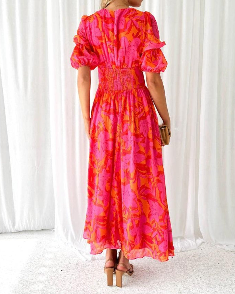 Derana™ - Rood-roze Maxidress