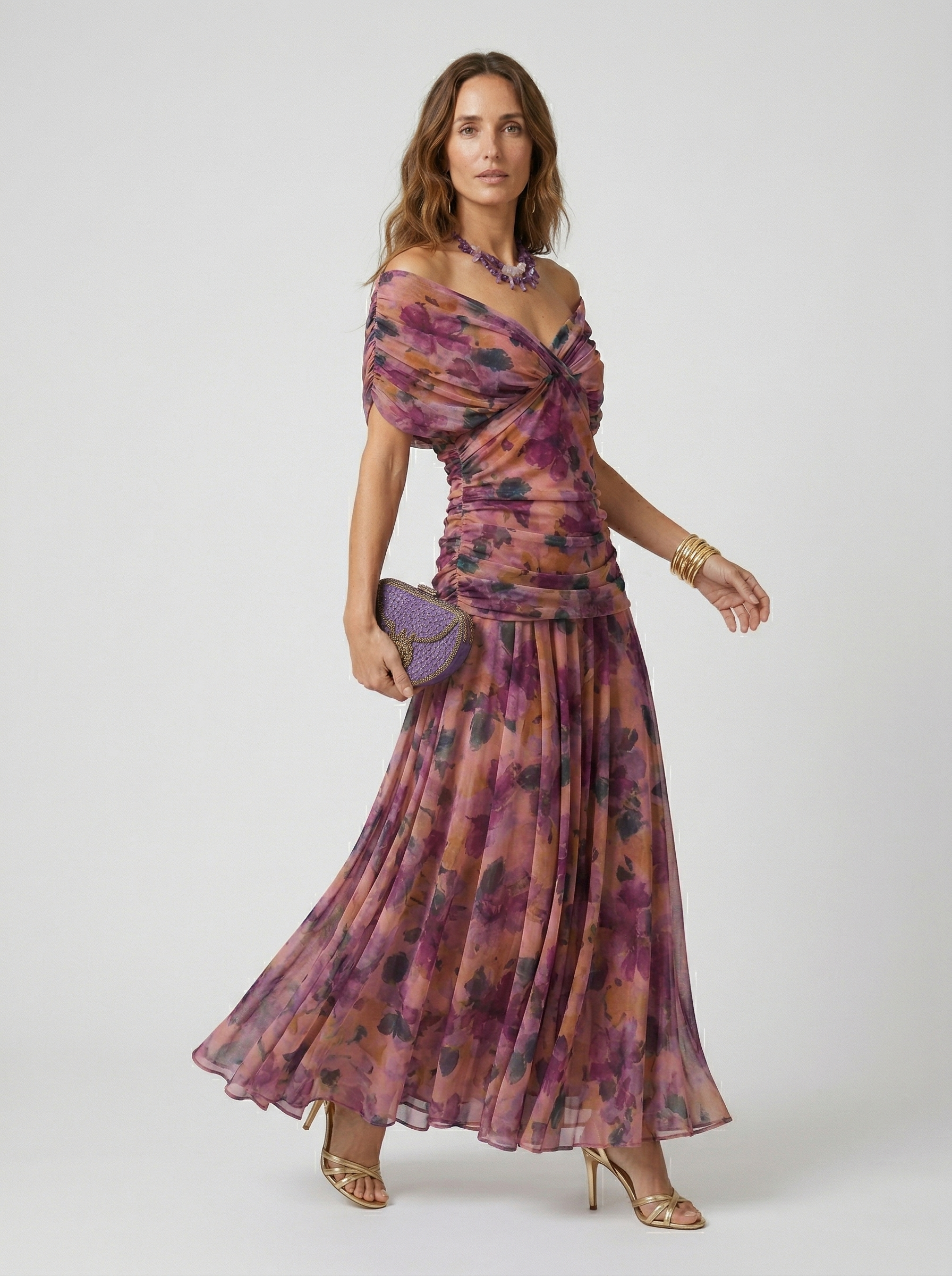Lange Jurk met V-hals