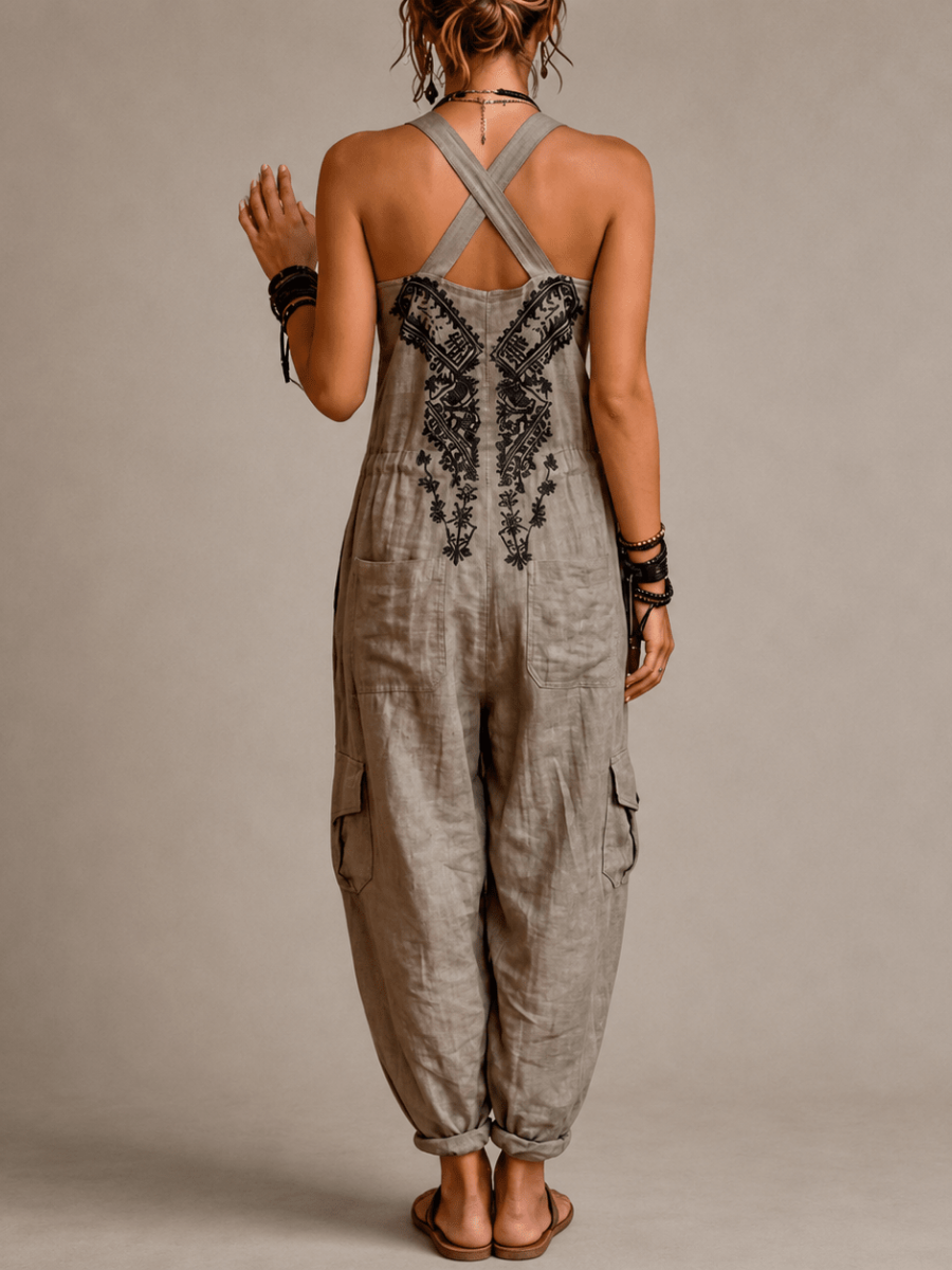 Simone™ | Geborduurde Bohemian Jumpsuit