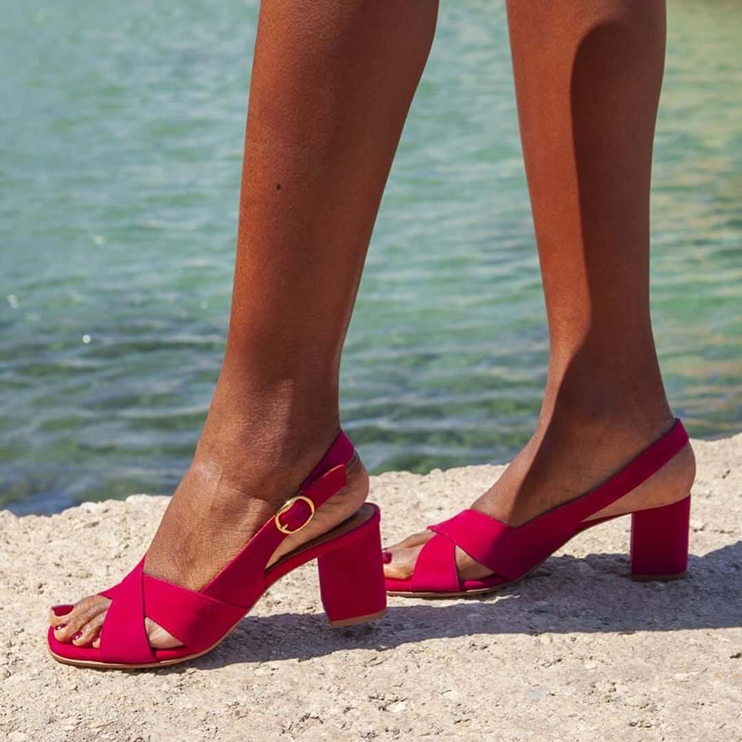 Heidi – Luchtblauwe Zomer Sandalen