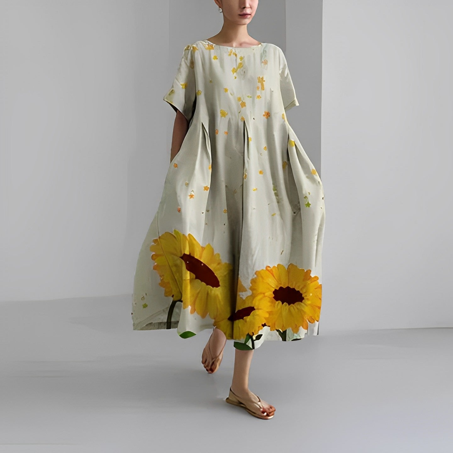 Amelia - Boheemse bloemenjurk - bellanza