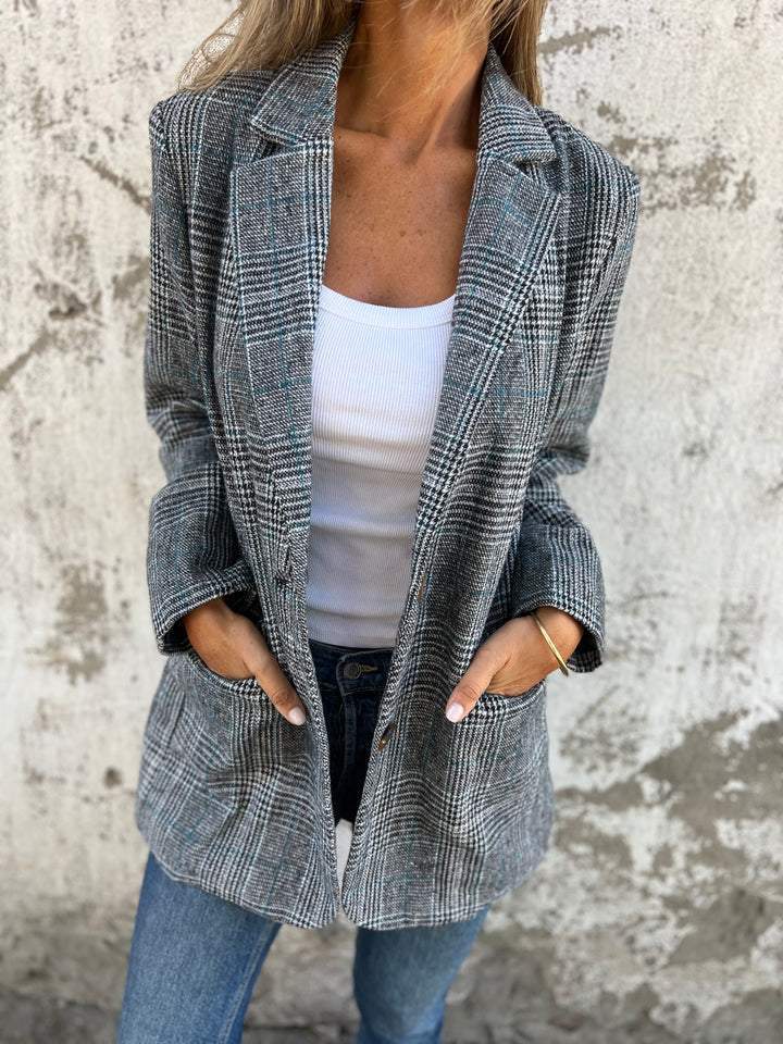 Anabella | Lässiger kariert Blazer - Bellanza
