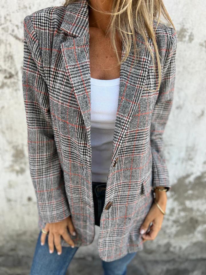Anabella | Lässiger kariert Blazer - Bellanza