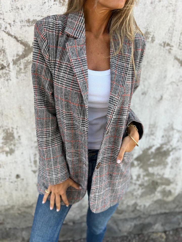 Anabella | Lässiger kariert Blazer - Bellanza