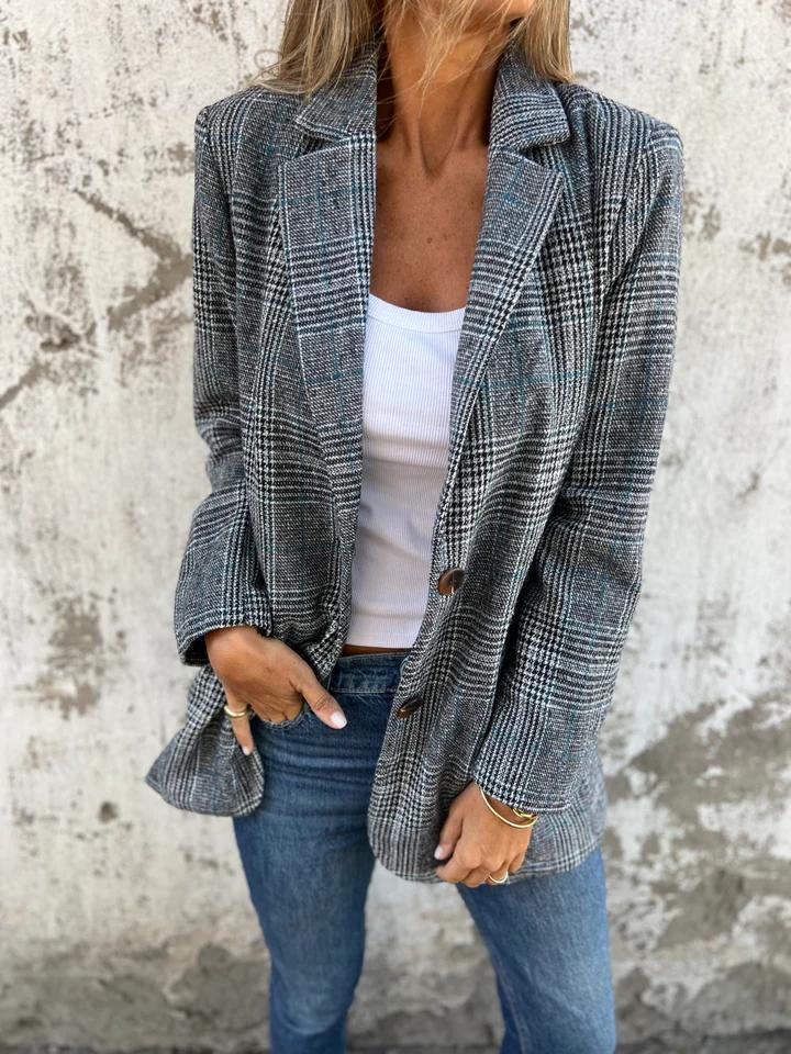 Anabella | Lässiger kariert Blazer - Bellanza