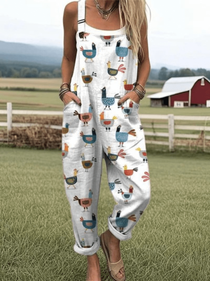 Anita - Vintage Lente Jumpsuit - bellanza