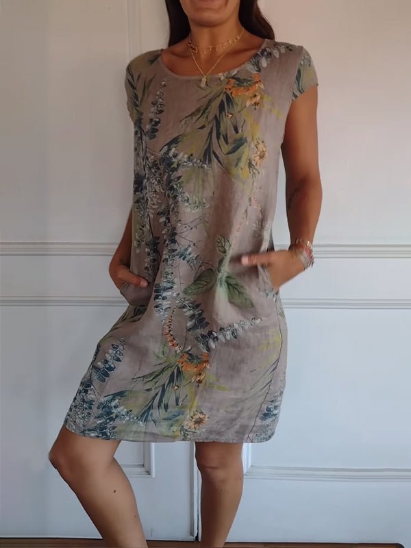 Annelyn - Comfortabele jurk met ronde hals - bellanza