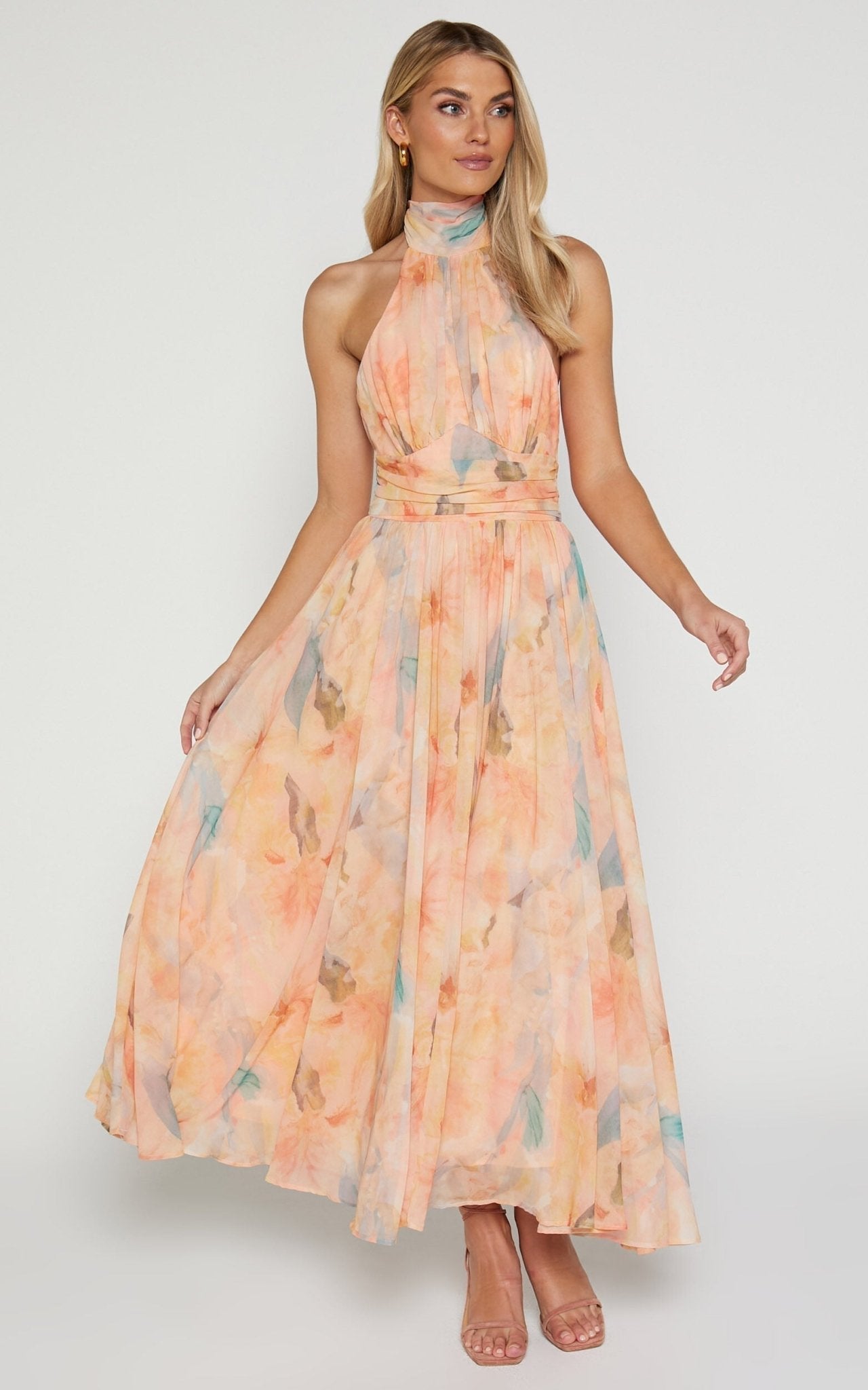 Antonella | Elegante Halterneck - Maxikleed - bellanza