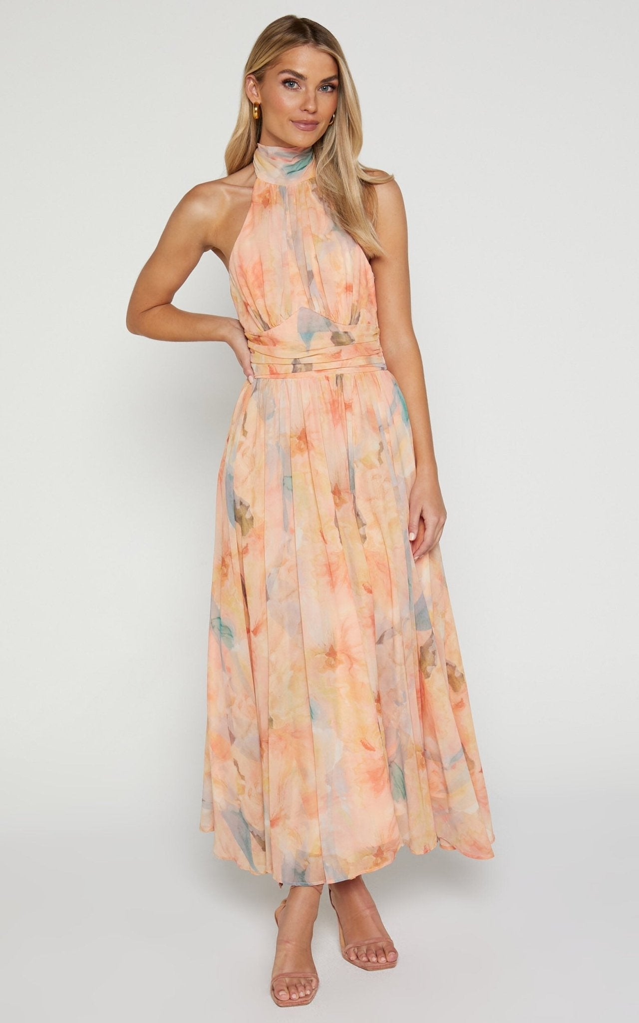 Antonella | Elegante Halterneck - Maxikleed - bellanza
