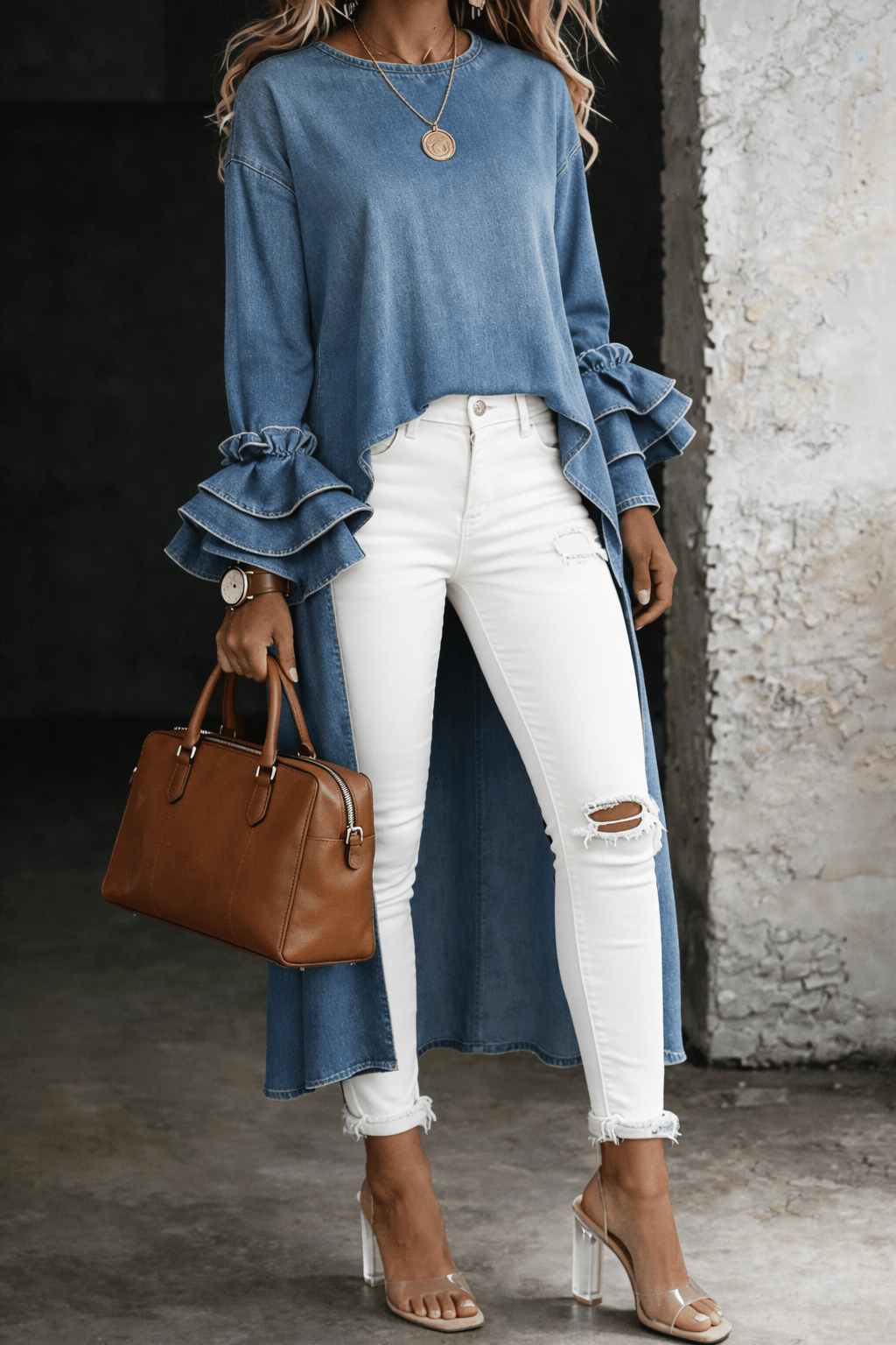 Ashley | Casual shirt top - Bellanza
