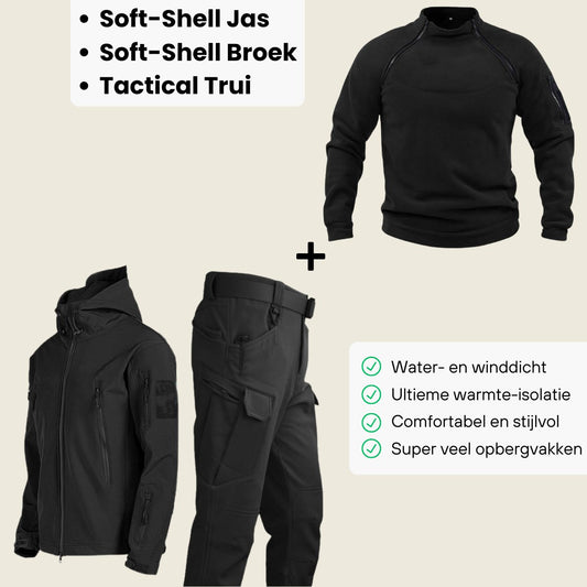 Aspire™ | Tactisch Wind/Waterdicht Pak + Fleece Trui - bellanza