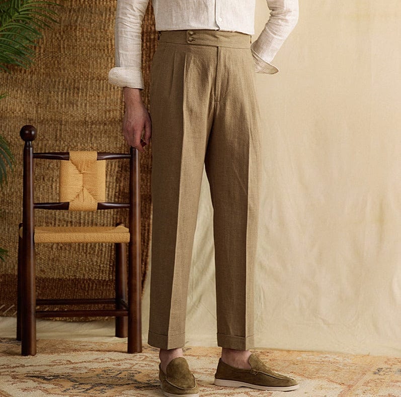Bacco Linnen Broek - bellanza