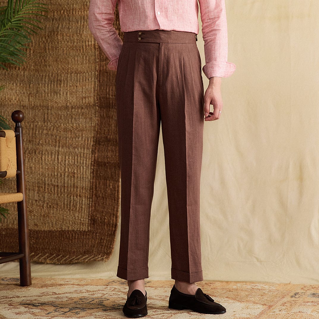 Bacco Linnen Broek - bellanza