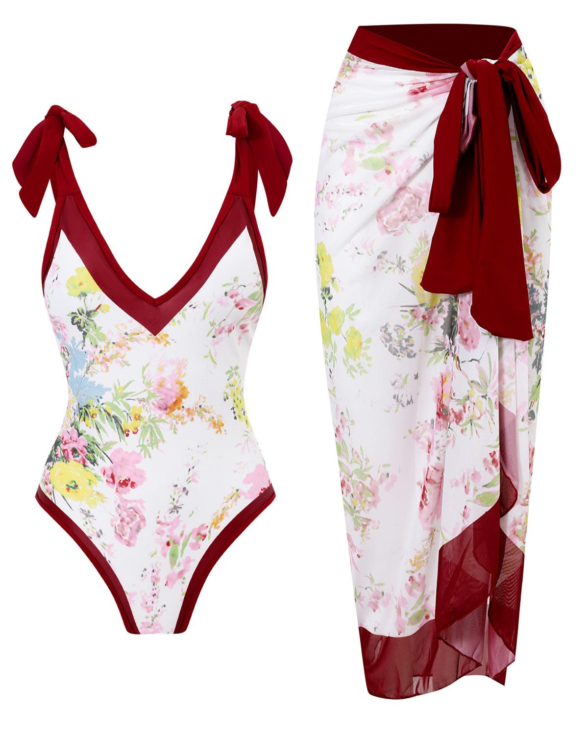 Bloom Set – Badpak met lange rok - bellanza