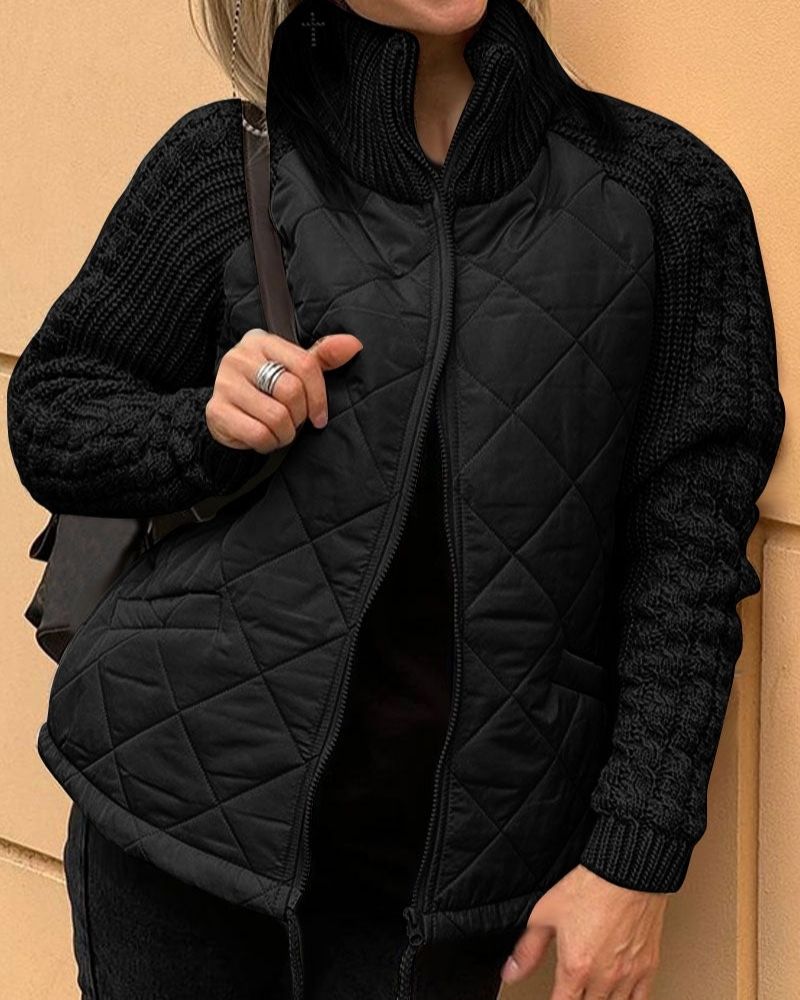 BOILAR - Casual gebreide jas met rits - Bellanza