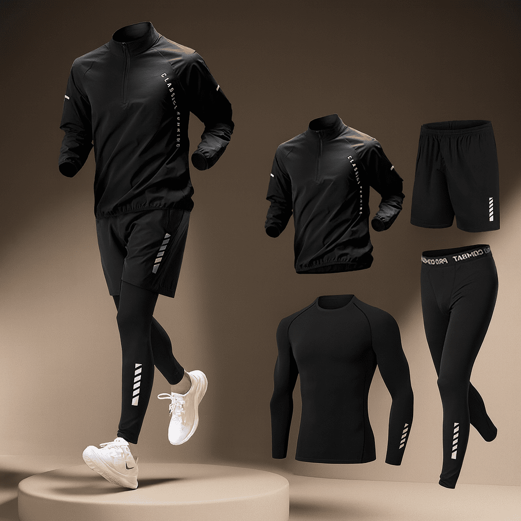 Bruno | Comfortabele 4 - delige trainings - en joggingpak set - Bellanza
