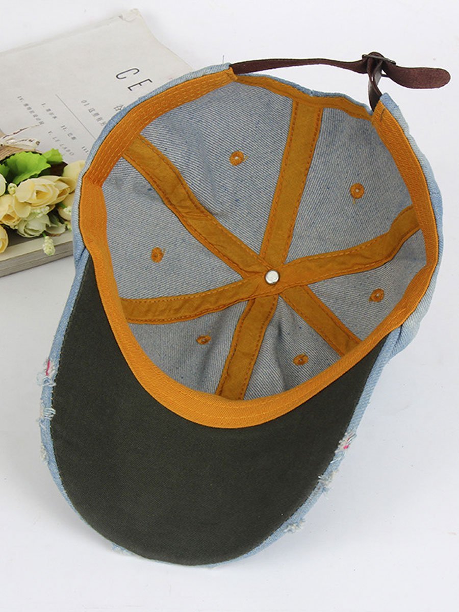 Casual Fashion Denim Sport Zonnebescherming Baseball Cap - Bellanza