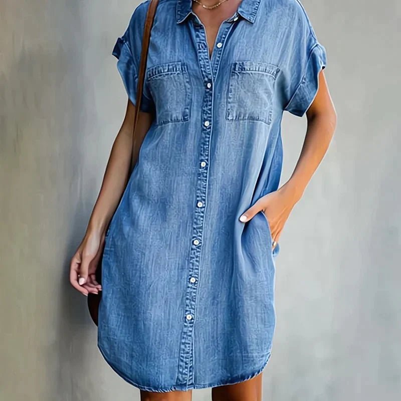 Casual Jean Jurk Aubree - bellanza