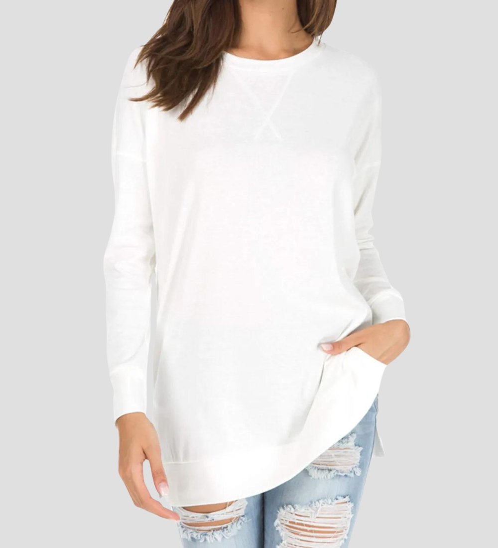 Casual long sleeve dames shirt - bellanza