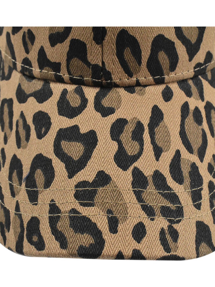Casual Retro Luipaardprint Baseballcap - Bellanza