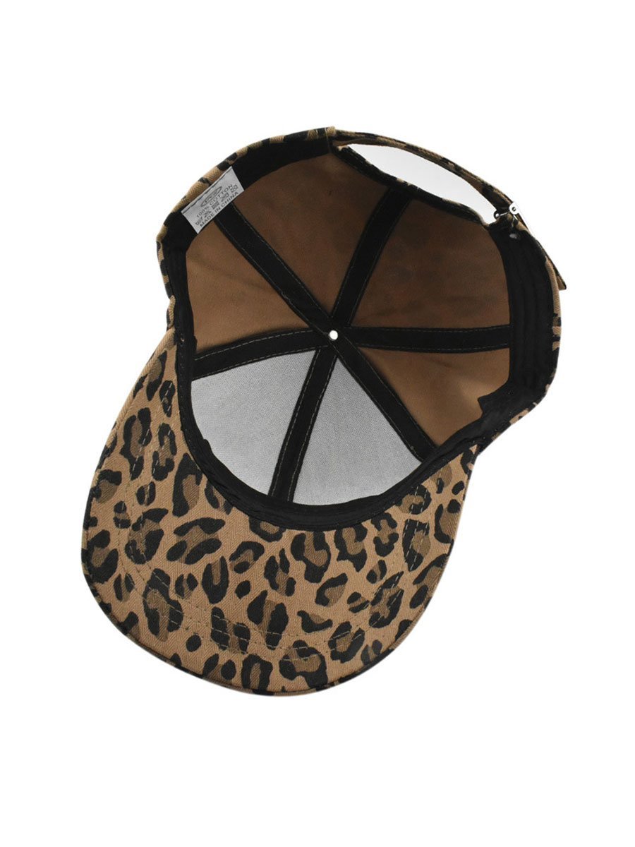 Casual Retro Luipaardprint Baseballcap - Bellanza