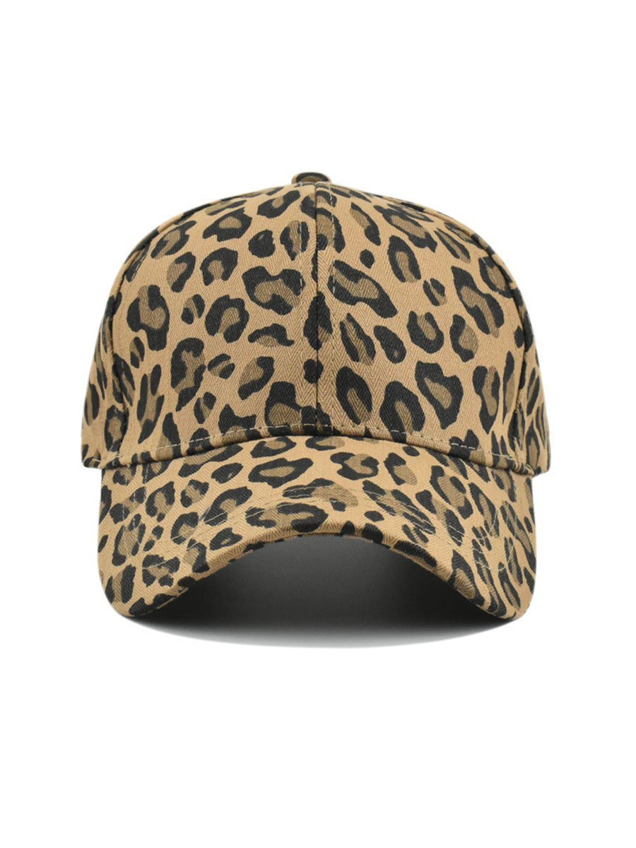 Casual Retro Luipaardprint Baseballcap - Bellanza