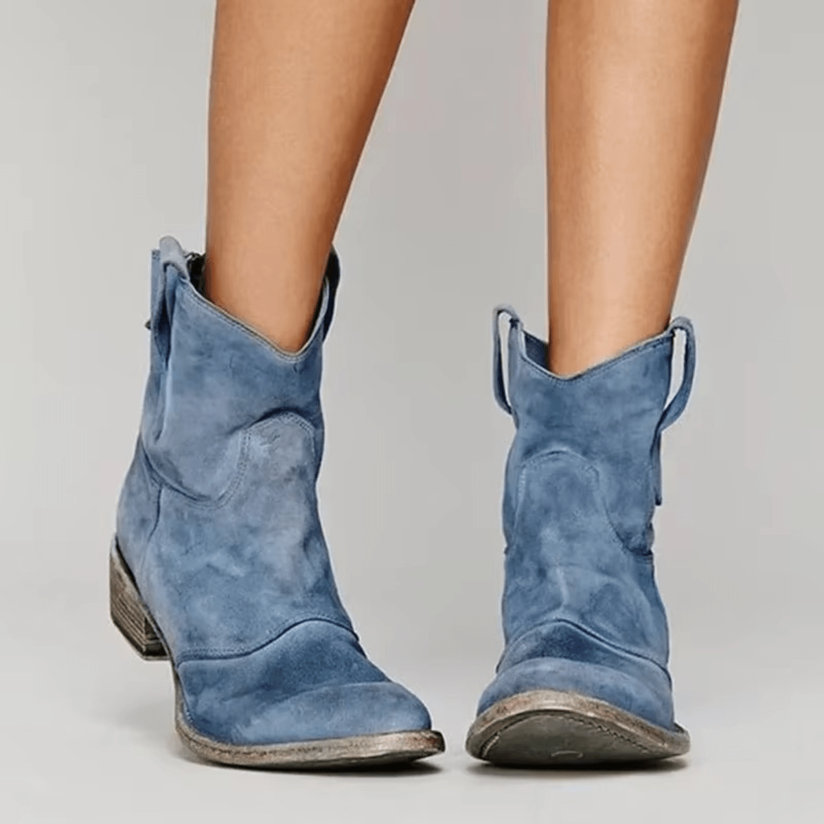Charlotte | Casual Suède Enkellaarzen - Bellanza