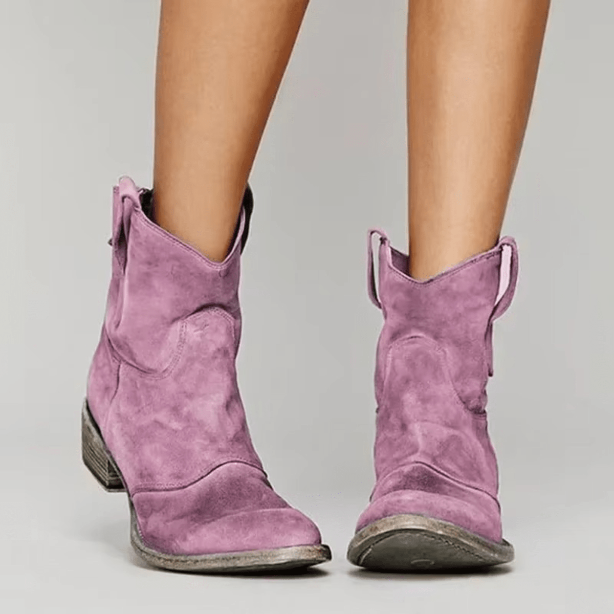 Charlotte | Casual Suède Enkellaarzen - Bellanza