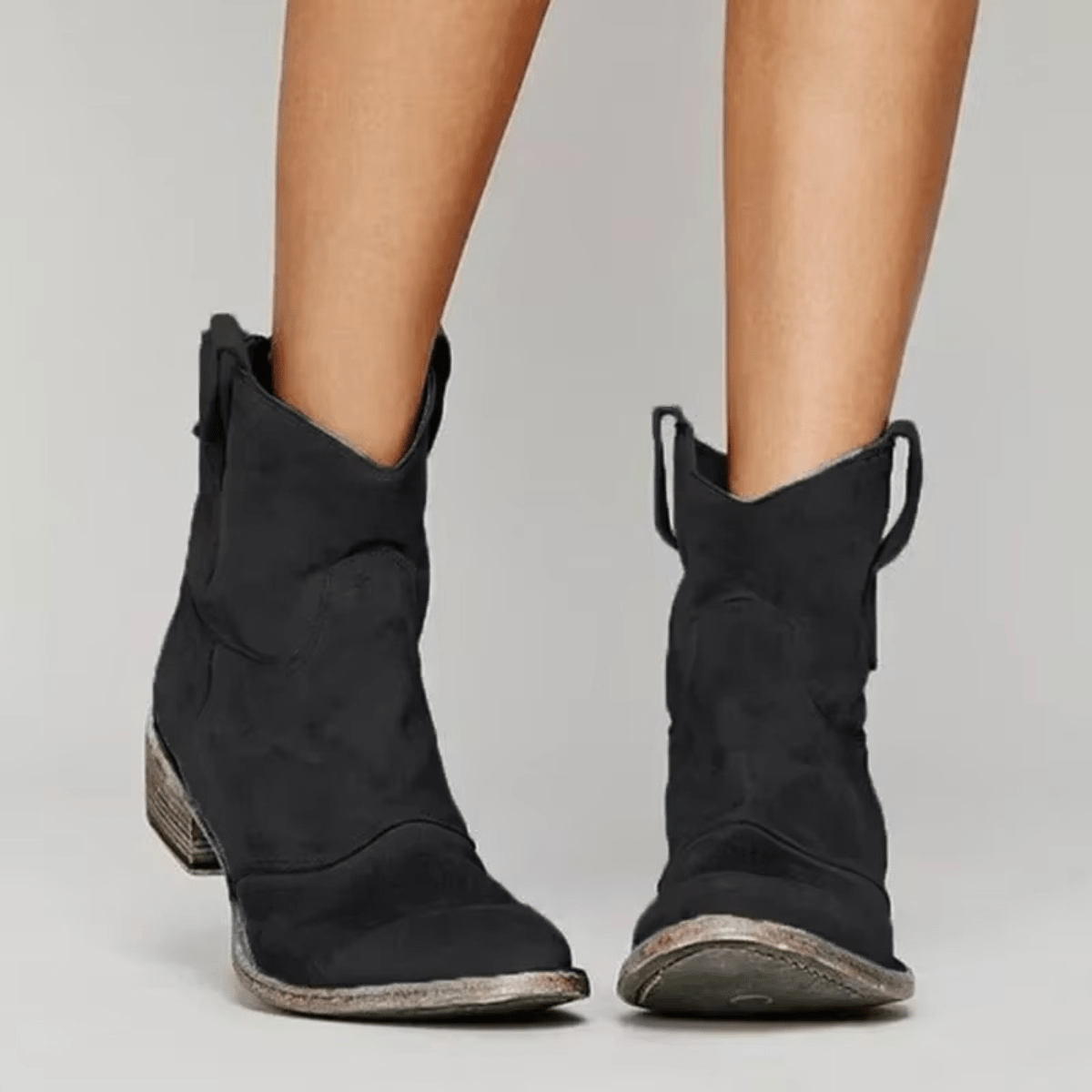 Charlotte | Casual Suède Enkellaarzen - Bellanza