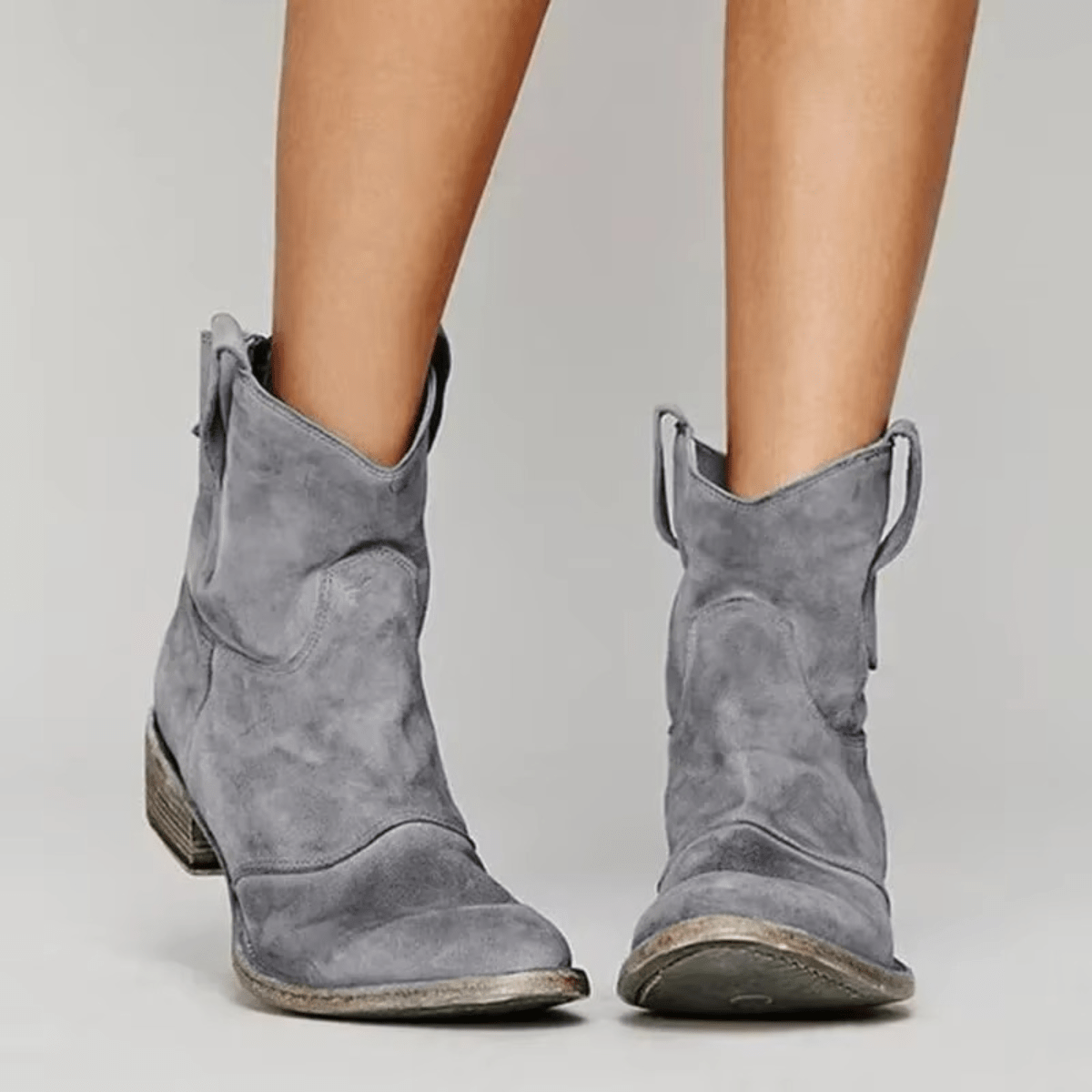 Charlotte | Casual Suède Enkellaarzen - Bellanza