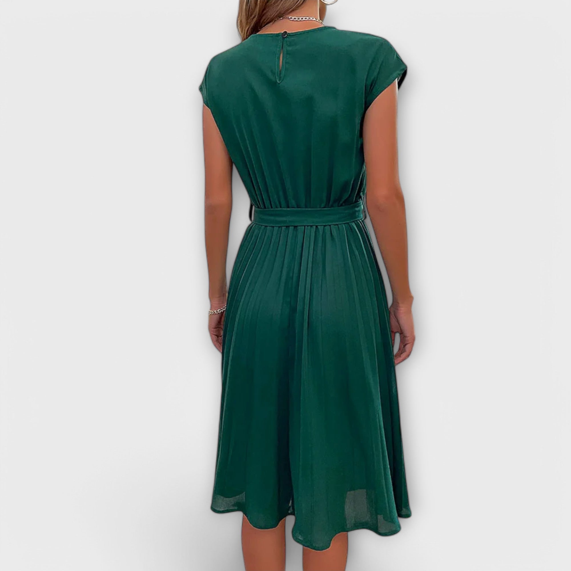Claire | Casual Plissé Jurk - bellanza