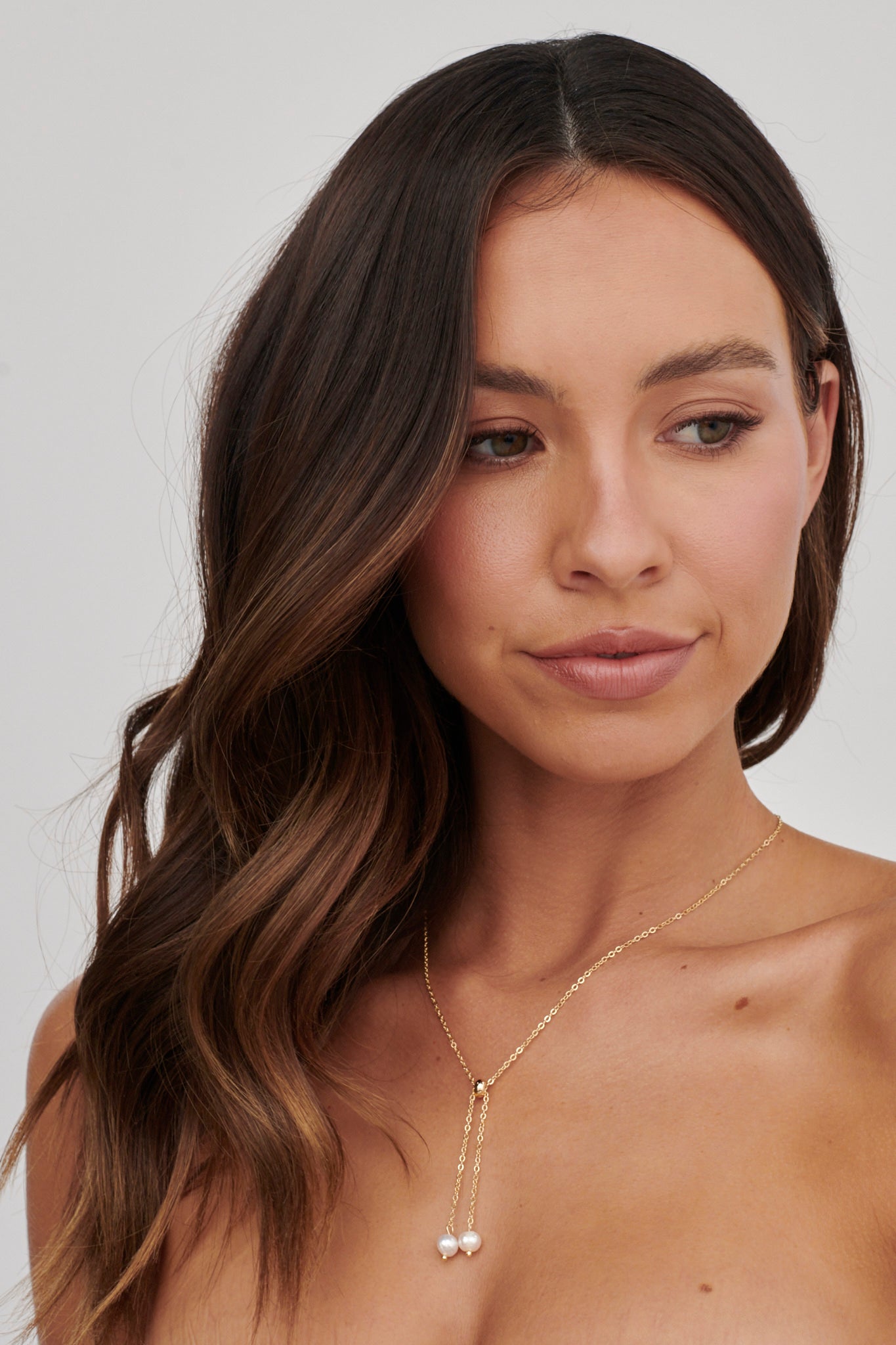 Collier Esme met Parel Hanger - Bellanza