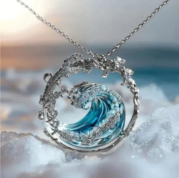 Collier met hanger “Belofte van de Oceaan” - Bellanza