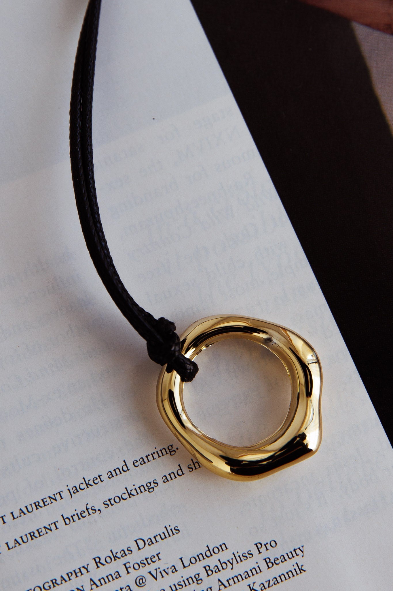 Collier Pendentif Cercle Carmen Goud - Bellanza