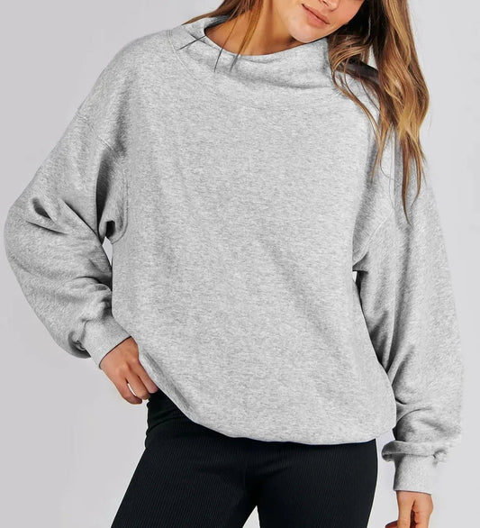 Comfy oversized dames sweatshirt met ronde hals - bellanza