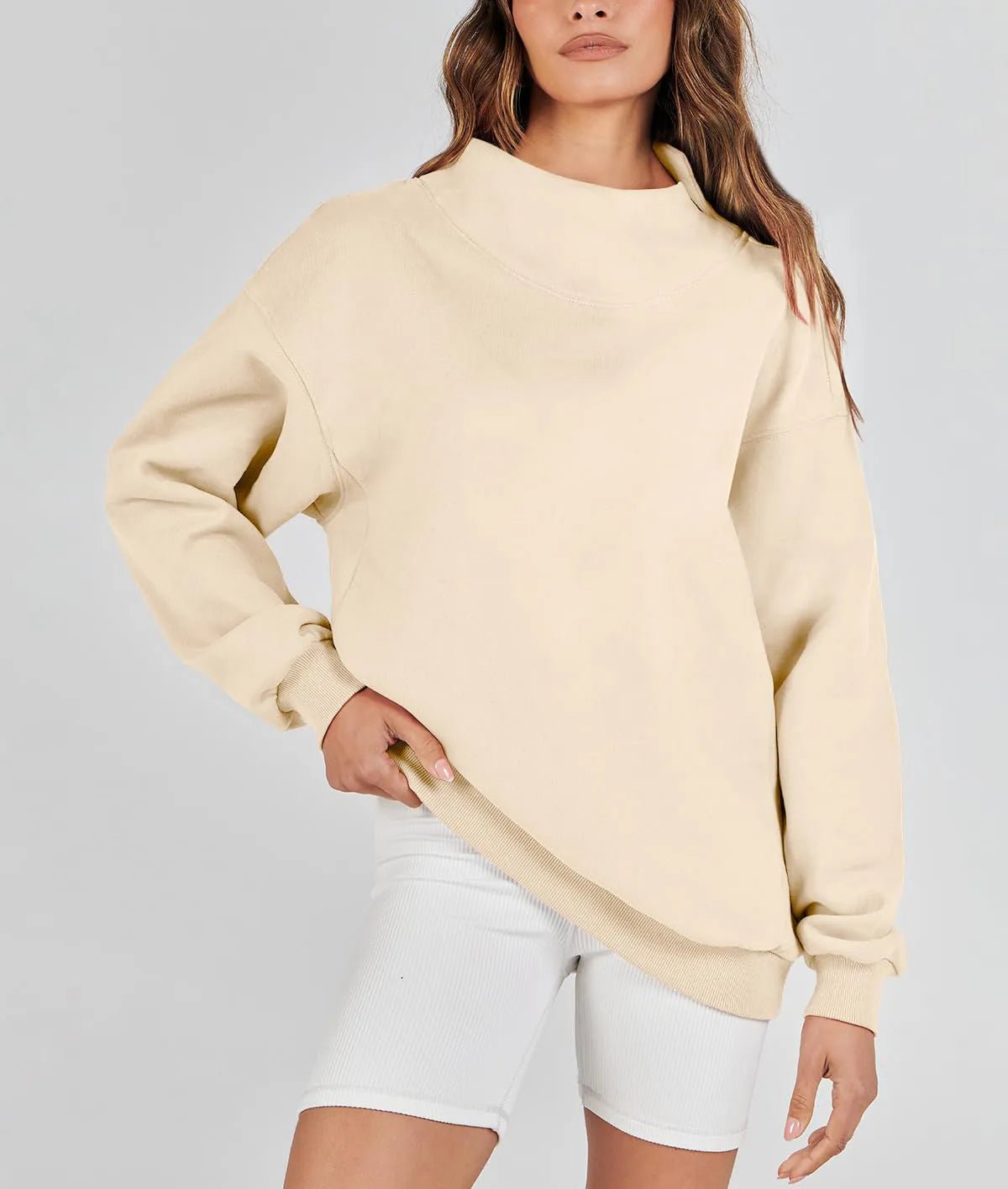 Comfy oversized dames sweatshirt met ronde hals - bellanza