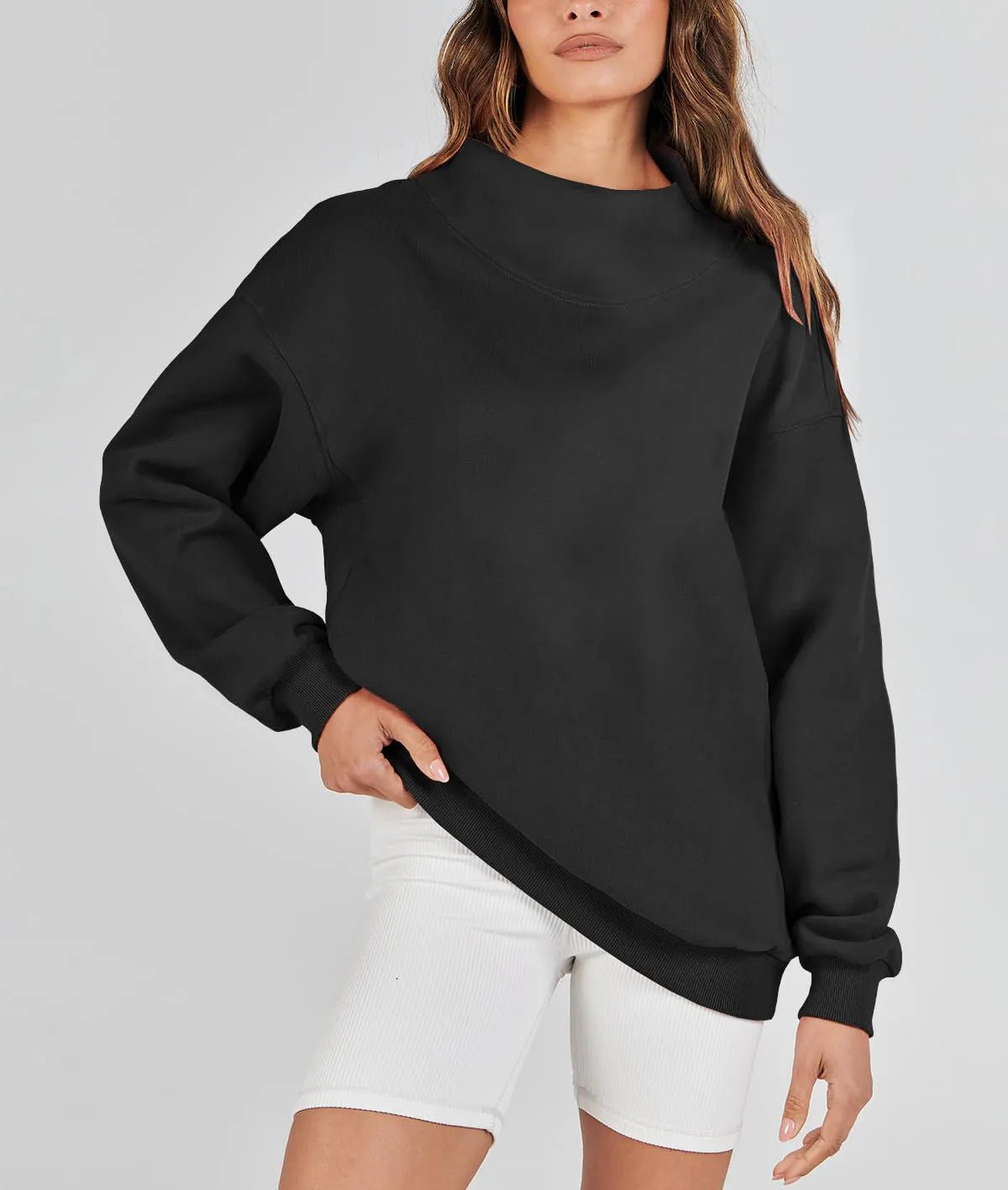 Comfy oversized dames sweatshirt met ronde hals - bellanza