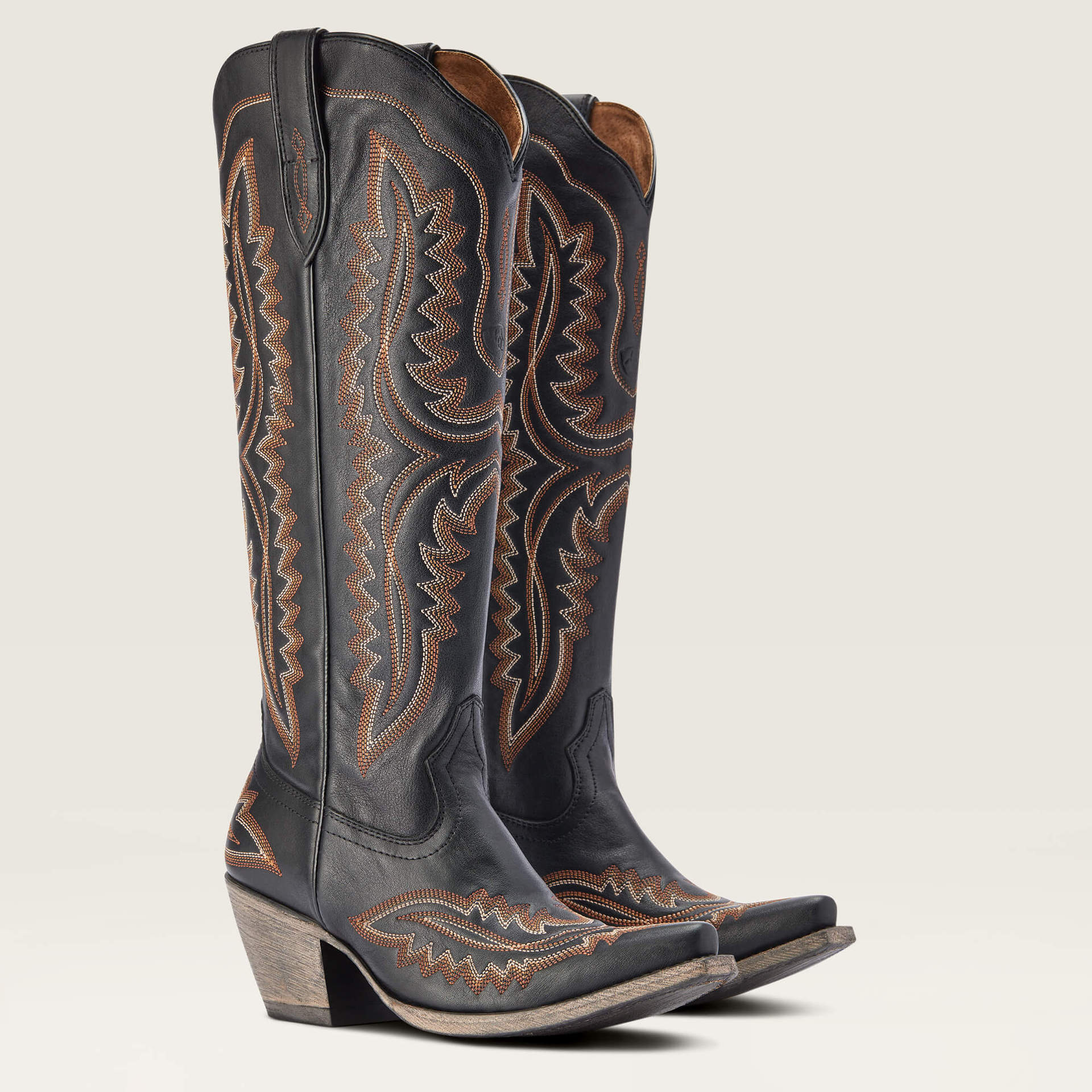 Cowboy Carter Outfits Vintage Geborduurde Puntige Neus Western Boots - Bellanza