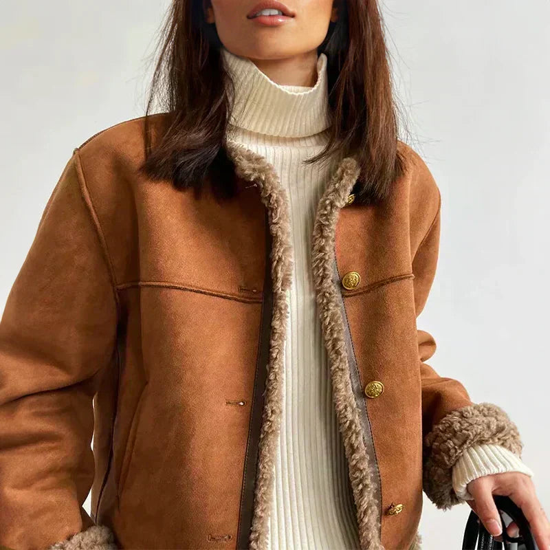 Terhild – Jas met Shearling-Beslag