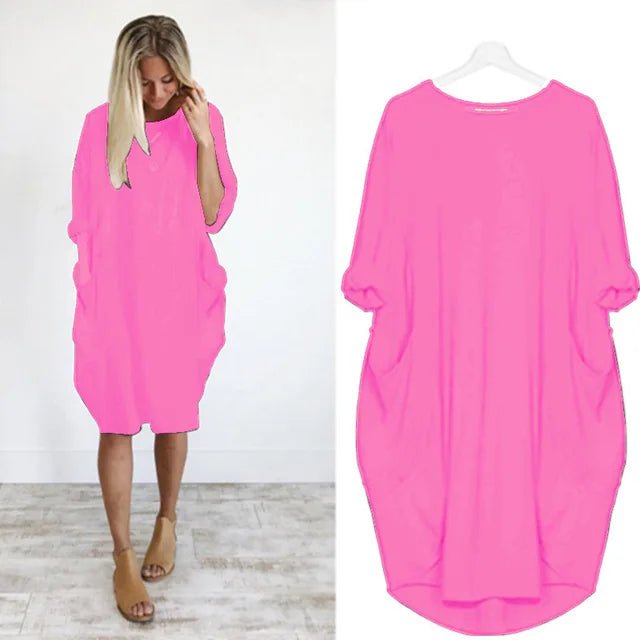 Dames jurk met zakken (1+1 Gratis) - bellanza