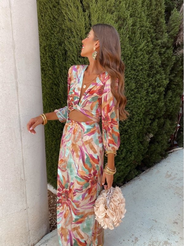 Danika | Elegante jurk met uitsnijding - bellanza