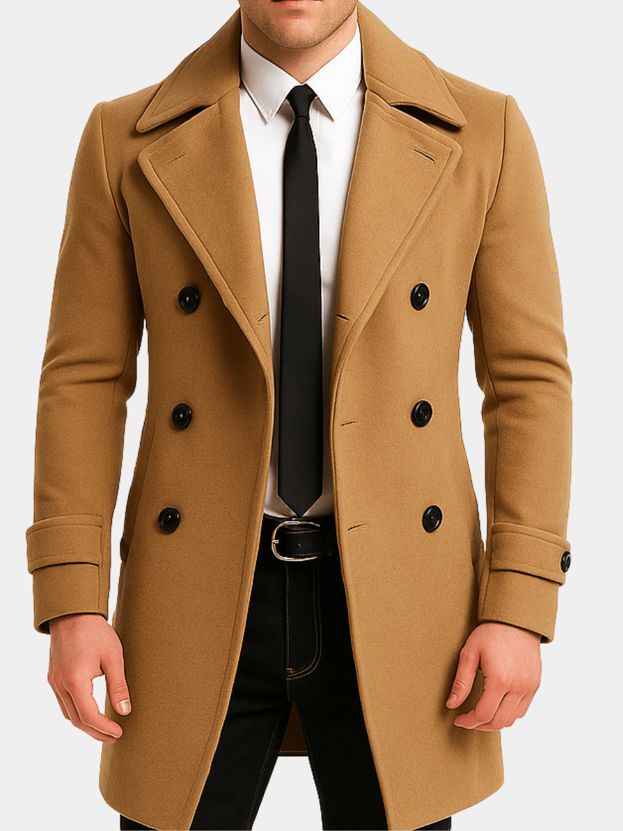 DUMONT LYON | WOOLEN DOUBLE - BREASTED COAT - Bellanza