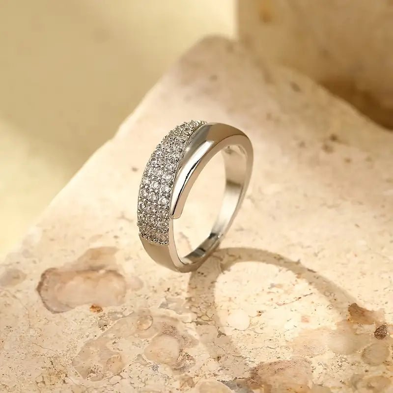 Elegante ring met schitterende steentjes (1+1 Gratis) - Bellanza