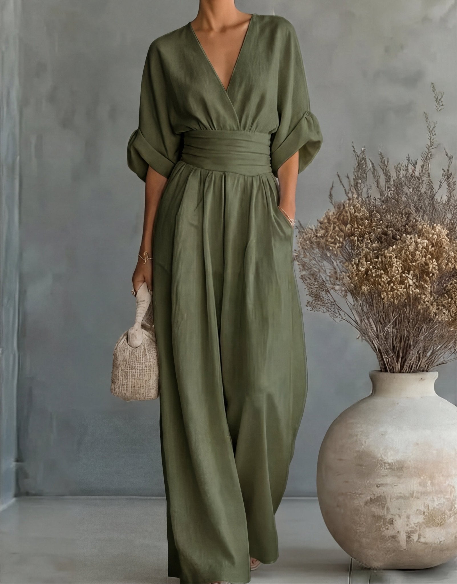 Élise | Elegante vloeiende jumpsuit - Bellanza