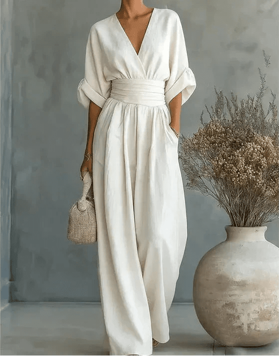Élise | Elegante vloeiende jumpsuit - Bellanza