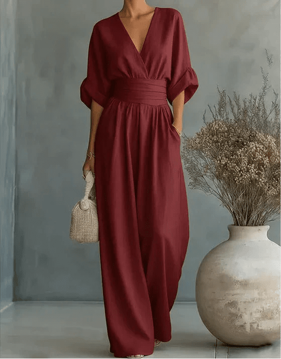 Élise | Elegante vloeiende jumpsuit - Bellanza