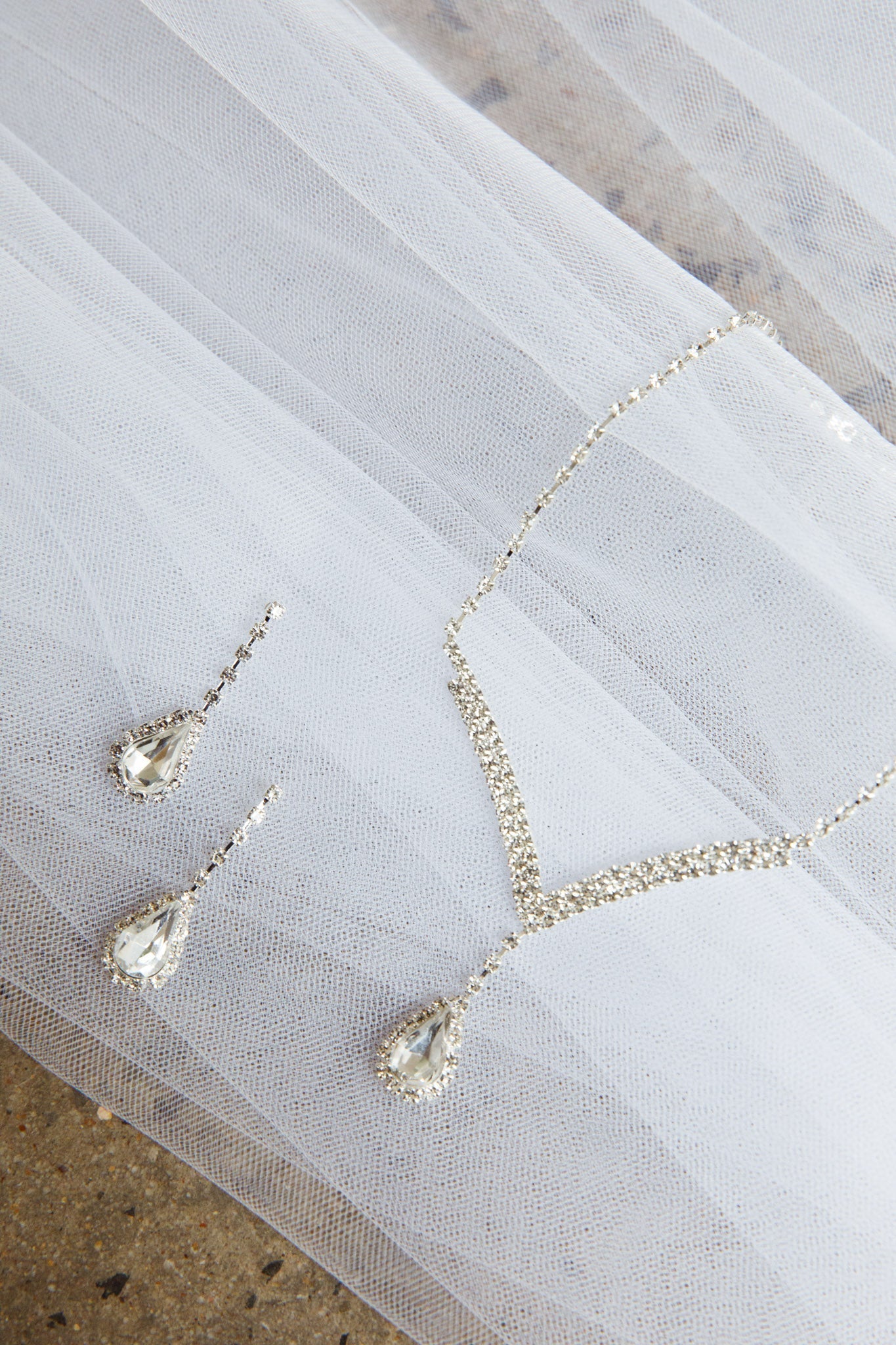 Ensemble Collier en Oorbellen Melissa Diamante Zilver - Bellanza